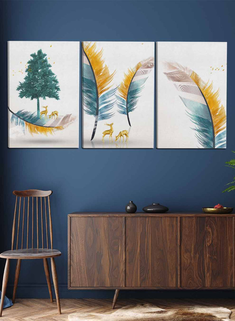 Abstract Tree Paintings(set of 3)