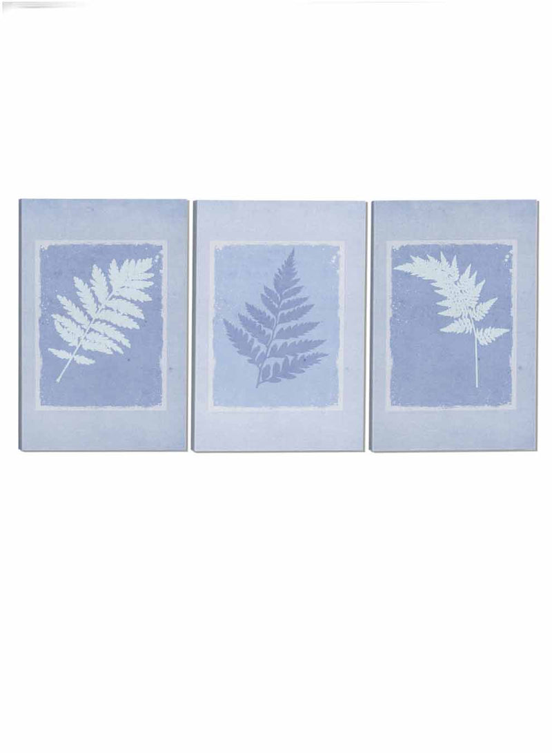 Botanical Leaves Abstract Paintings(set of 3)