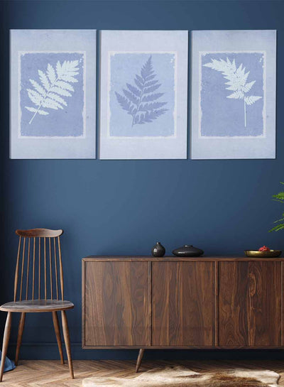 Botanical Leaves Abstract Paintings(set of 3)