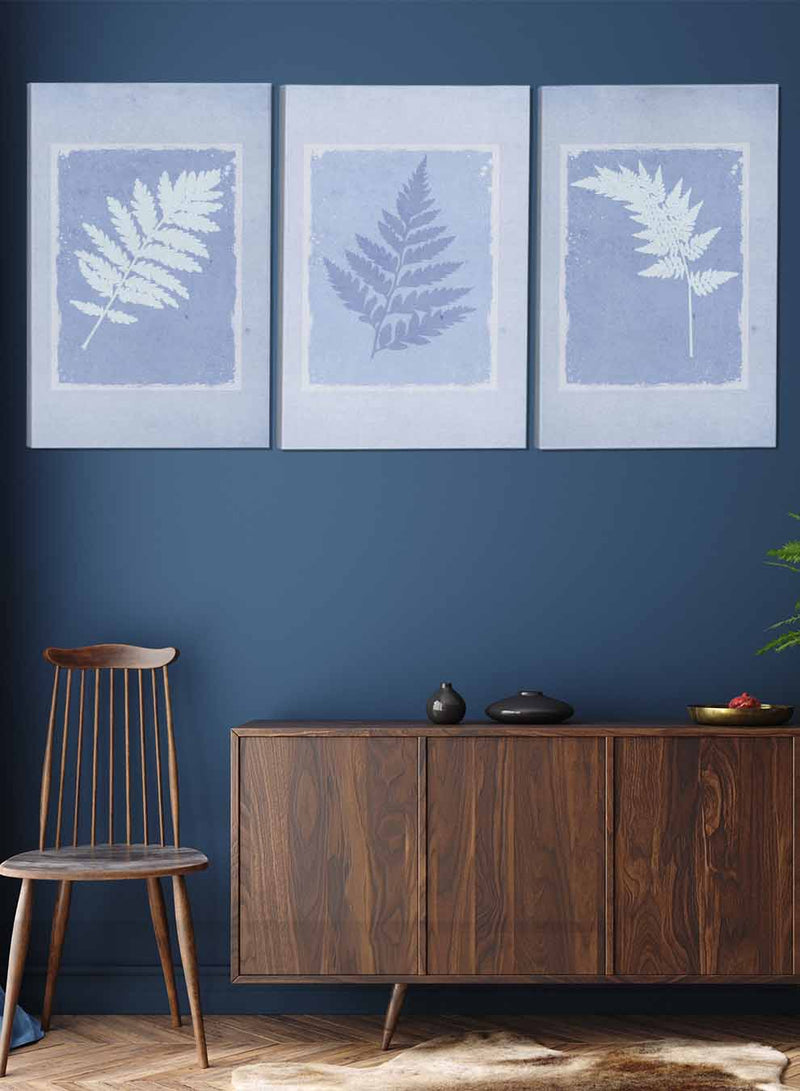 Botanical Leaves Abstract Paintings(set of 3)