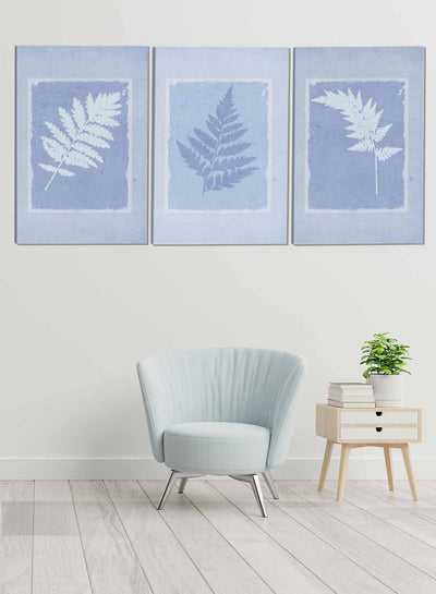 Botanical Leaves Abstract Paintings(set of 3)