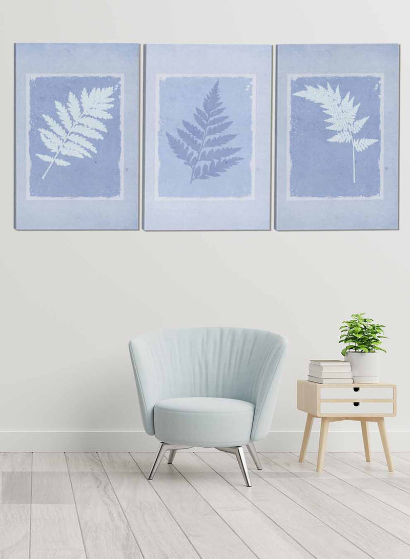 Botanical Leaves Abstract Paintings(set of 3)