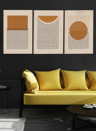 Aestheticism Line Abstract Paintings(set of 3)