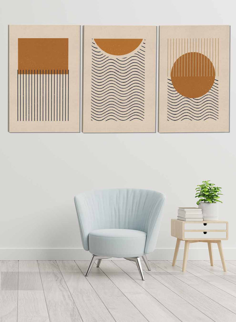 Aestheticism Line Abstract Paintings(set of 3)