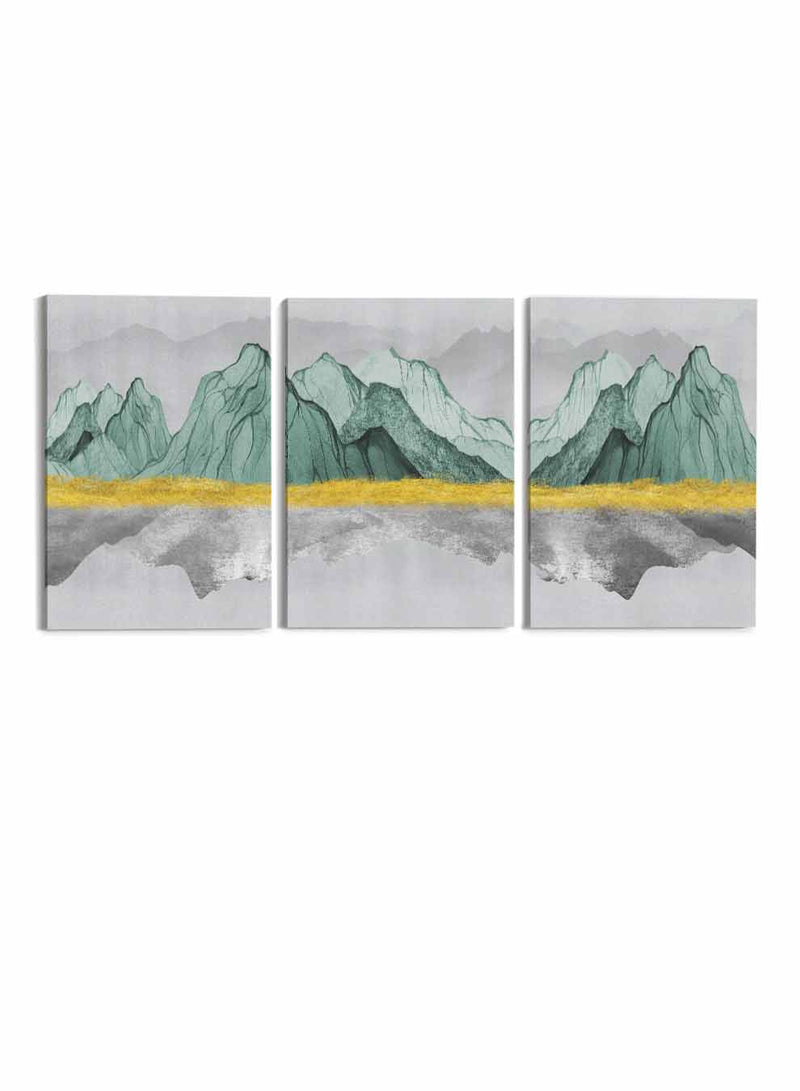 Colorful Mountains Paintings(set of 3)