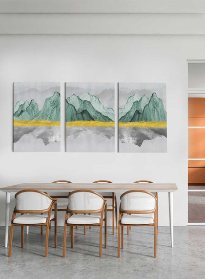Colorful Mountains Paintings(set of 3)
