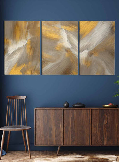 Abstract Oil Smear Paintings(set of 3)