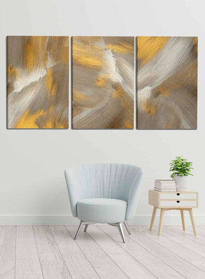 Abstract Oil Smear Paintings(set of 3)