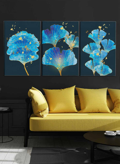 Ginkgo Foliage Paintings(set of 3)