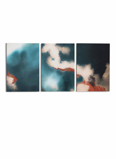 Abstract Metope Murals Paintings(set of 3)