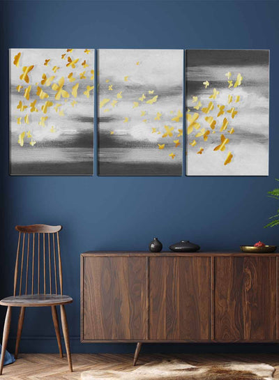Butterfly Pattern Paintings(set of 3)