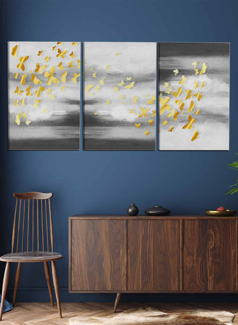 Butterfly Pattern Paintings(set of 3)