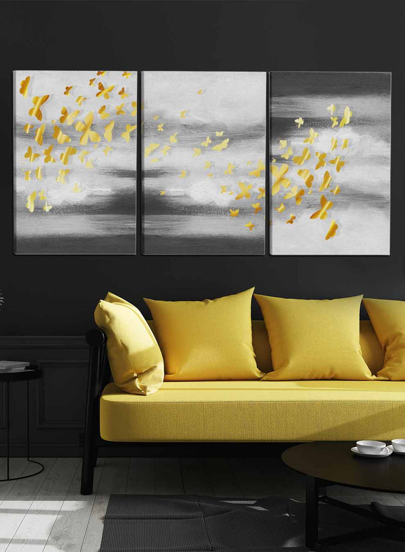 Butterfly Pattern Paintings(set of 3)