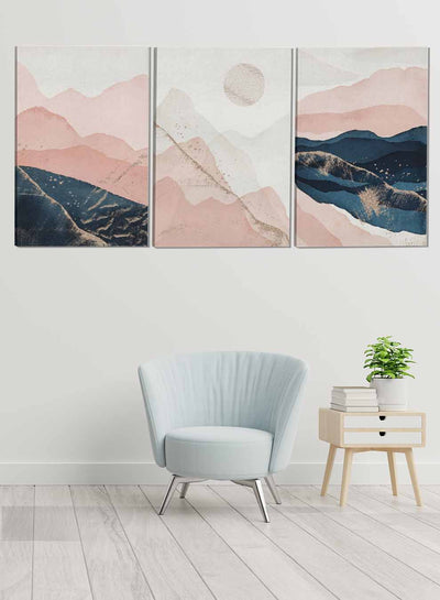 Mountain Abstract Paintings(set of 3)