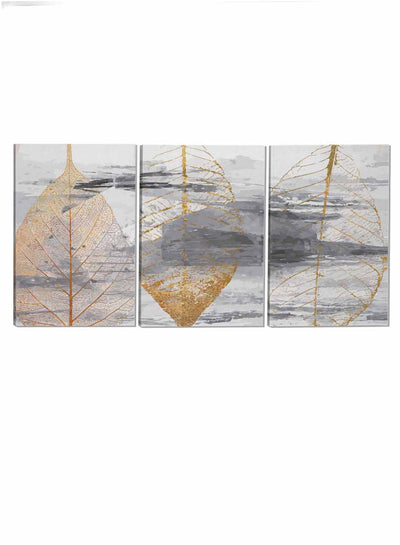 Leaves Triptych Abstract Paintings(set of 3)