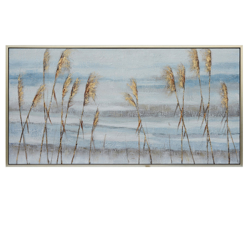 لوحة زيتية يدوية الصنع لخريف عاصف