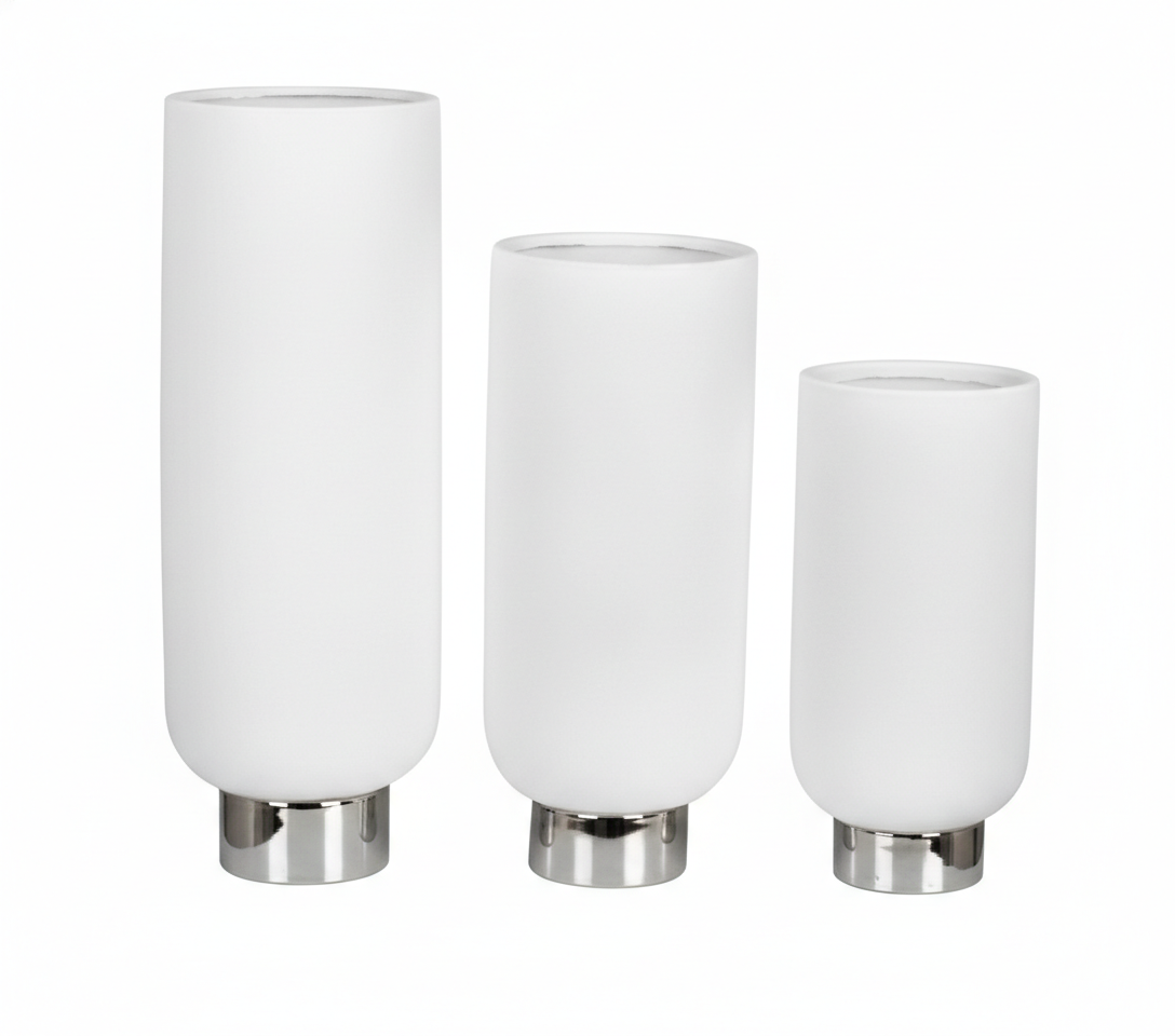 Rue Cylinder Vases, Set of 3