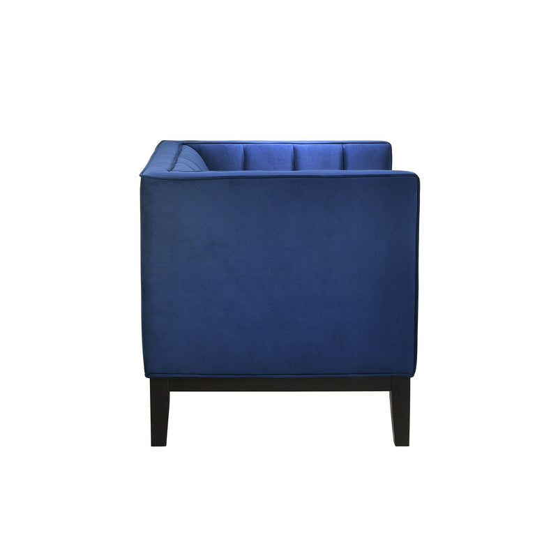 Calais Blue Velvet Chair