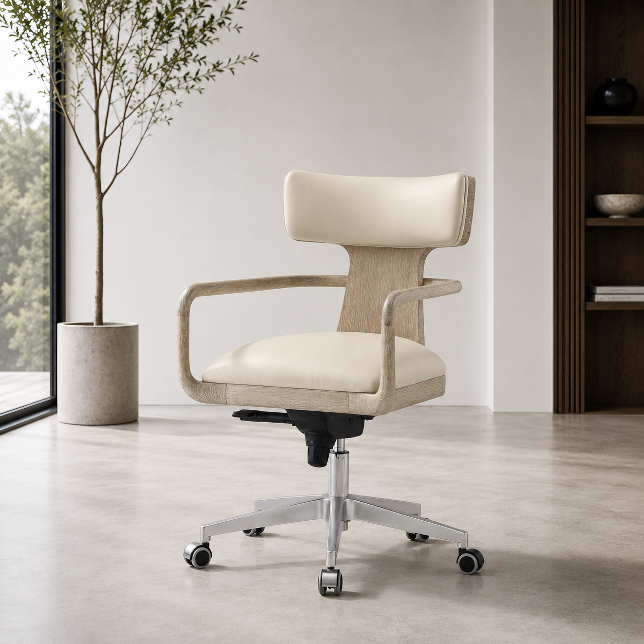 Repose - Repose Wooden Upholstered Study Chair