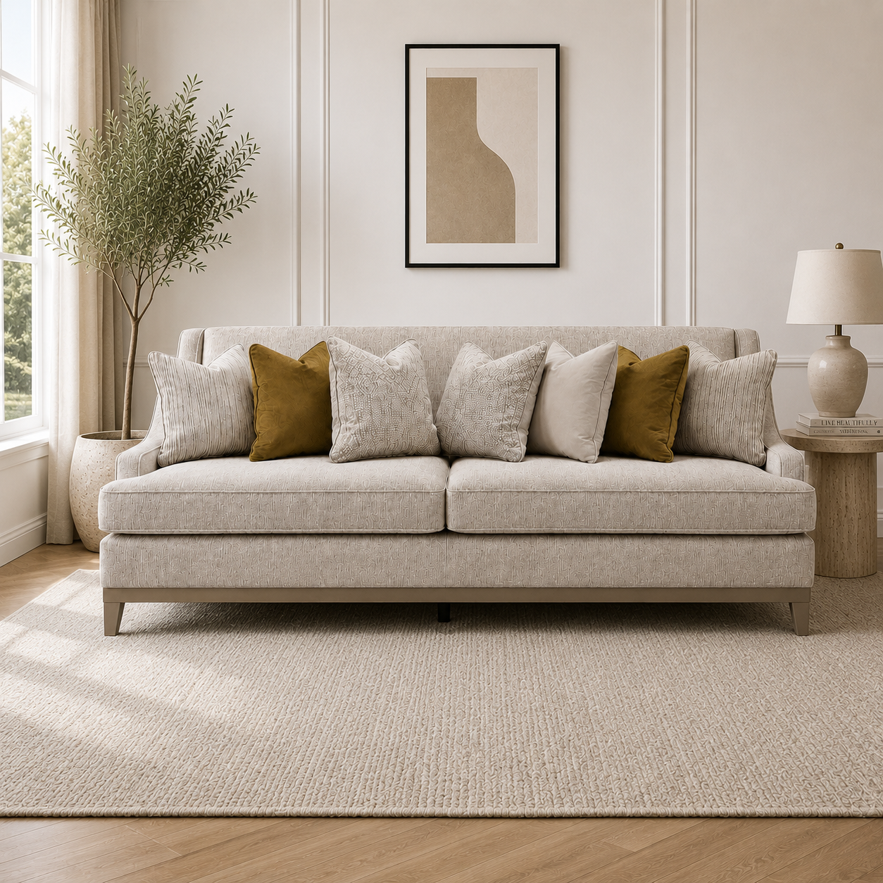 Classy By Noha Albabtain 4 Seater Sofa