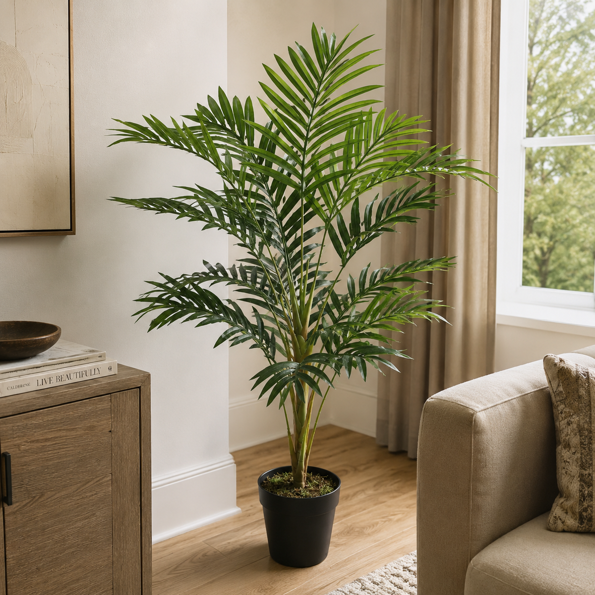 ARTIFICIAL Potted 100cm MOUNTAIN PALM Indoor