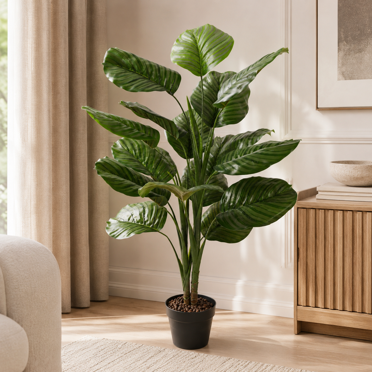 Artificial Calathea Green Plant 120CM