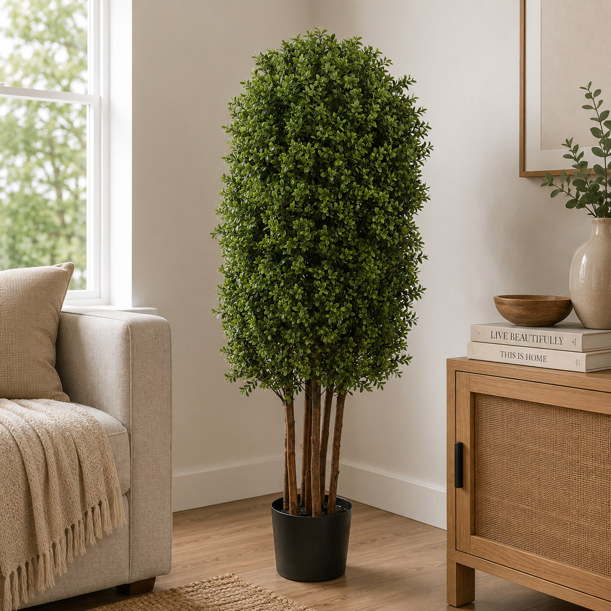 120CM Height Buxus Column Tree Outdoor UV Protected