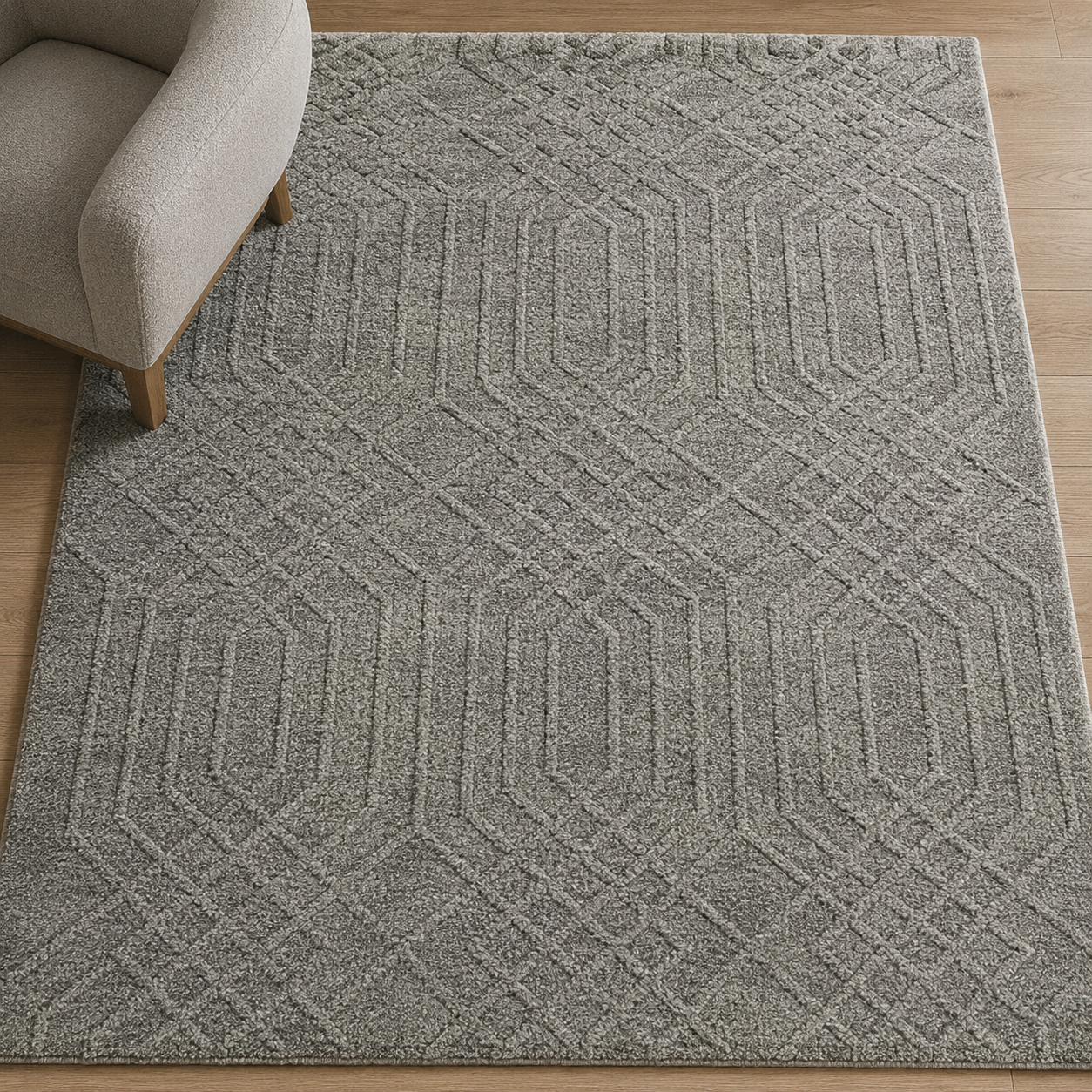 Helix Dark Brown Rug - 200 x 290 cm