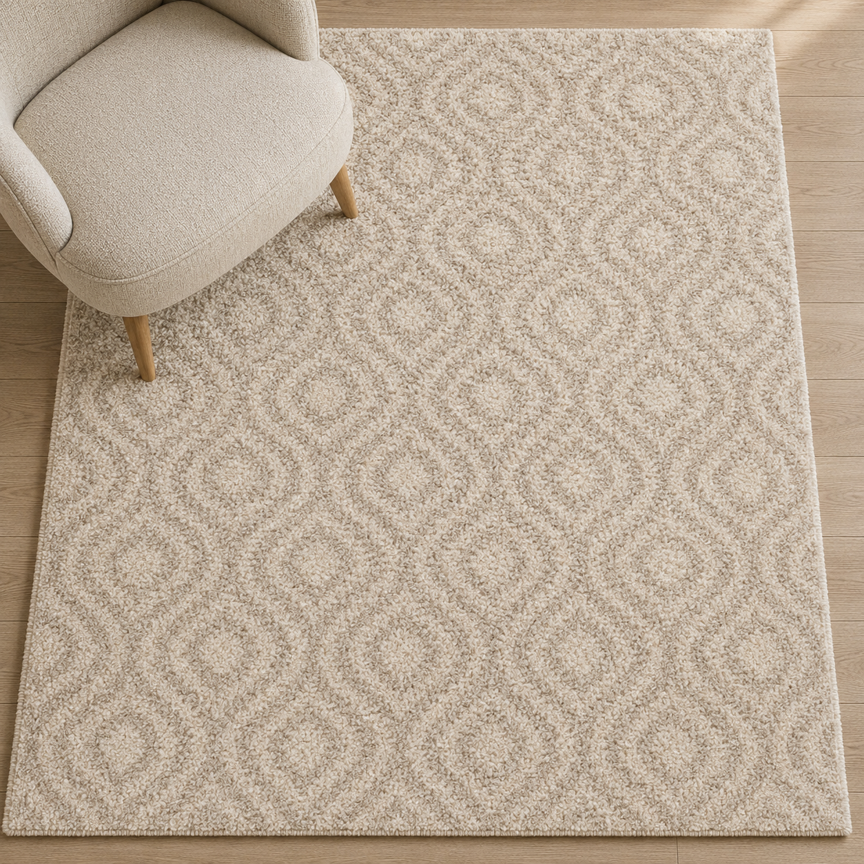 Breda Light Beige Rug - 160 x 230 cm