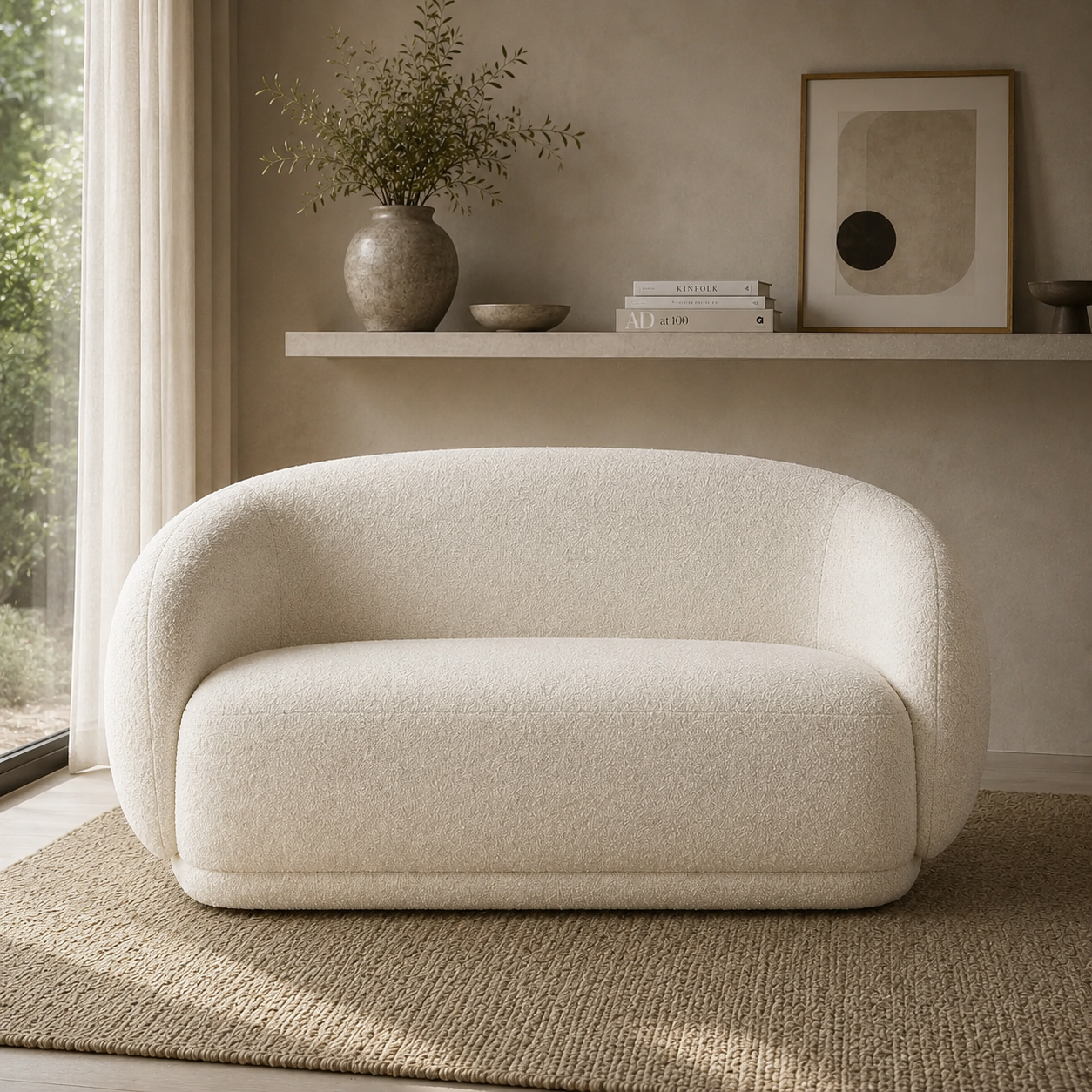 Boho Boucle 2 Seater (184cm)