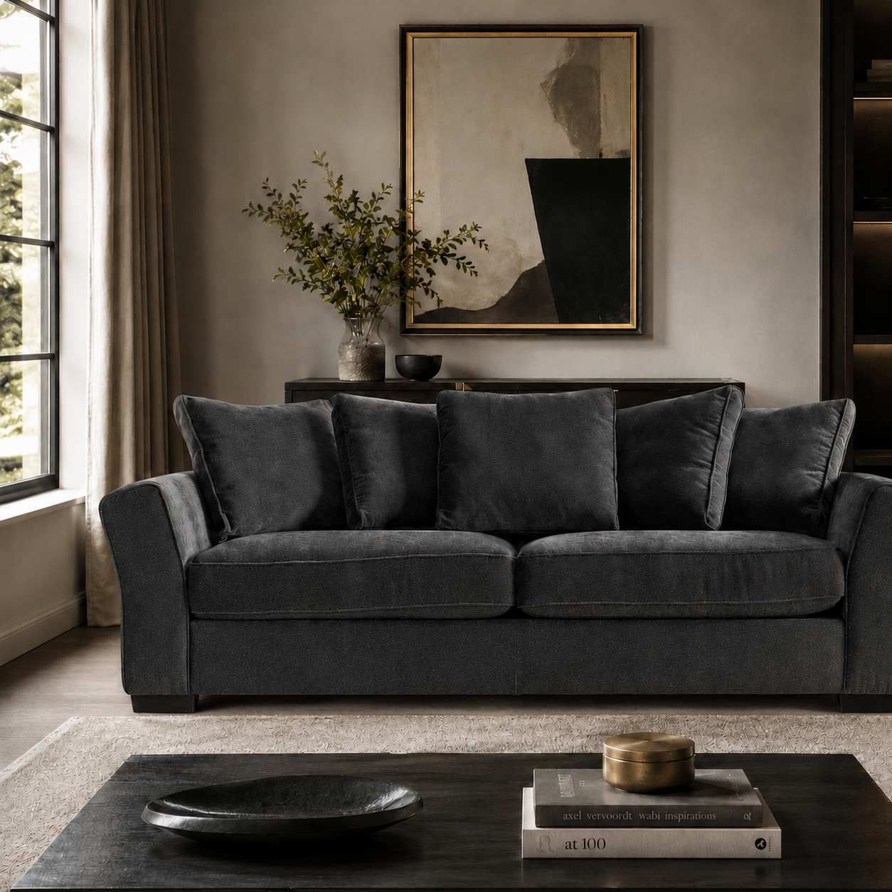 Lexon Grey Loveseat