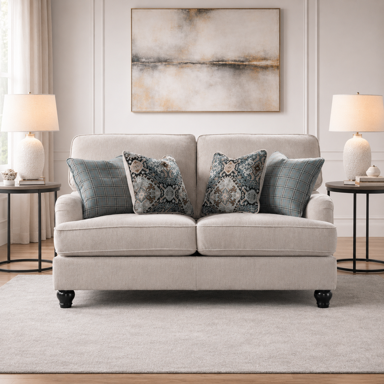 Alma Beige Loveseat