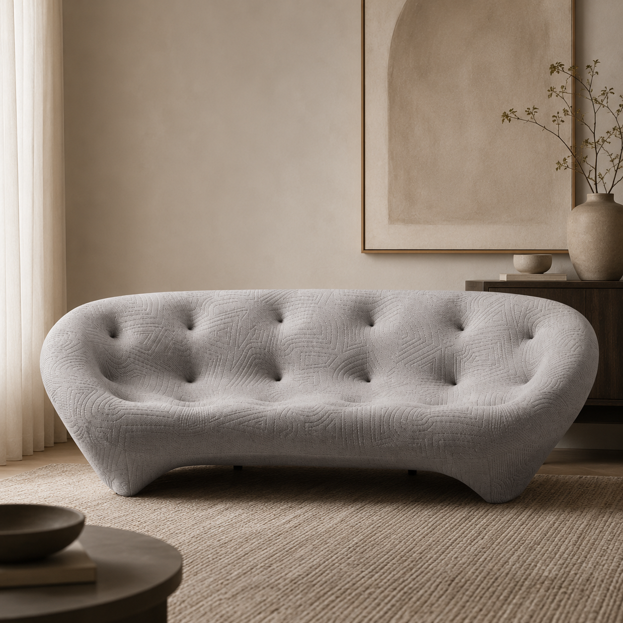 Rawan Gray Loveseat (200cm)
