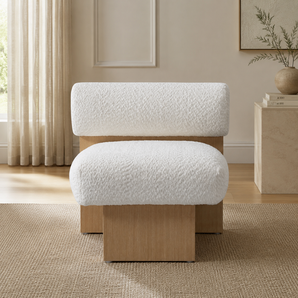 Amani'S Boutique Creamy Accent Chair