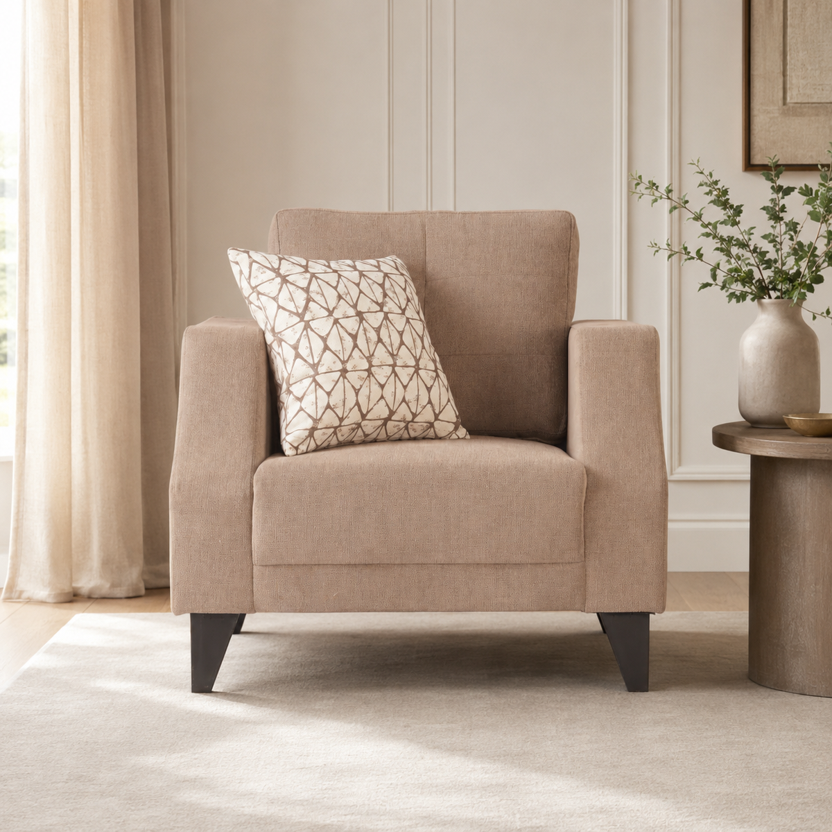 Liverpool Lavish Beige Chair