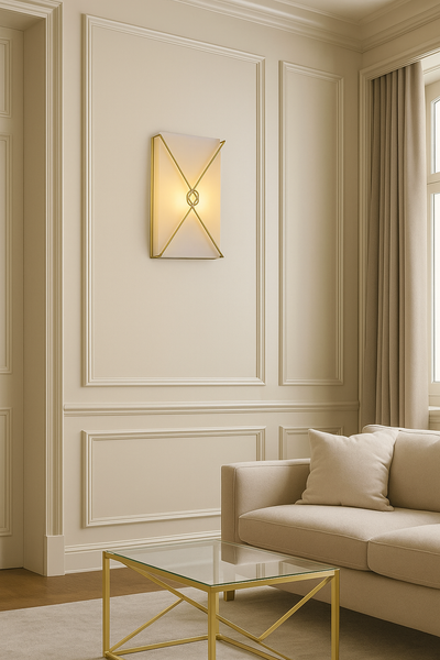 METAL KNOT WALL SCONCE, GOLD