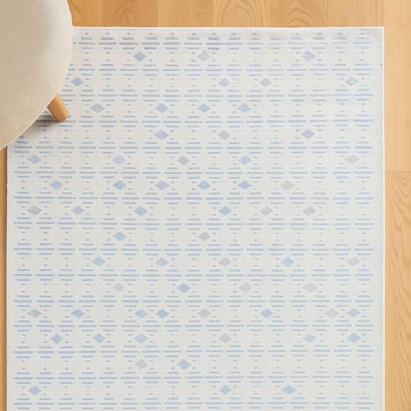 Woven Jute Rug with Terracotta Stripes - A Touch of Southwest