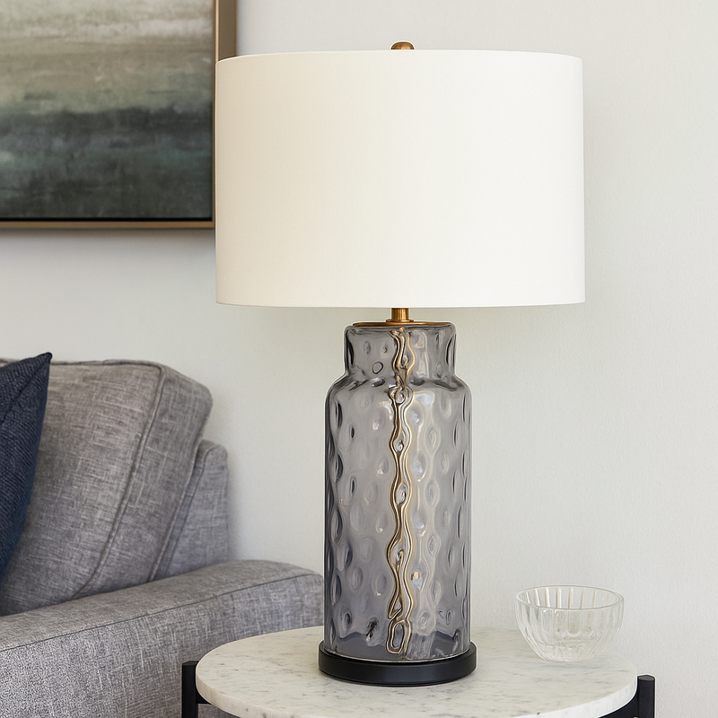 GLASS TABLE LAMP