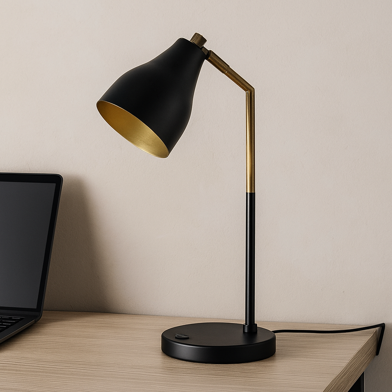 Guldsvart Desk Lamp