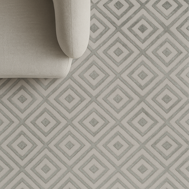 Diamond Dark Grey Rug