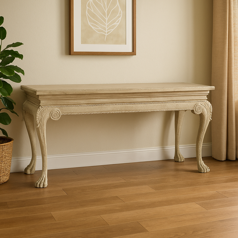 كونسول يورك من البلوط الأبيض الفينيسي