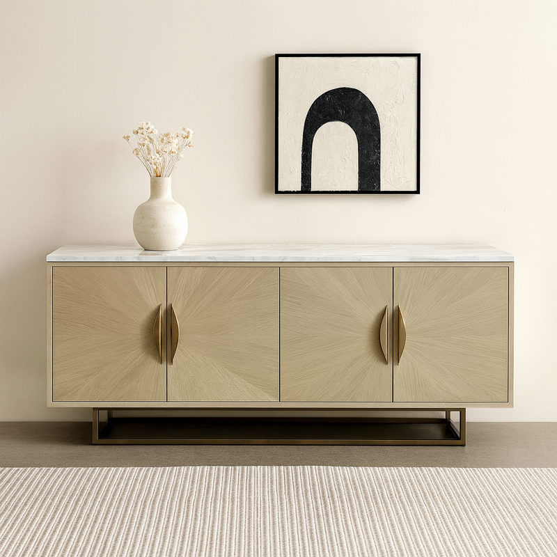 Marble Top gold Buffet