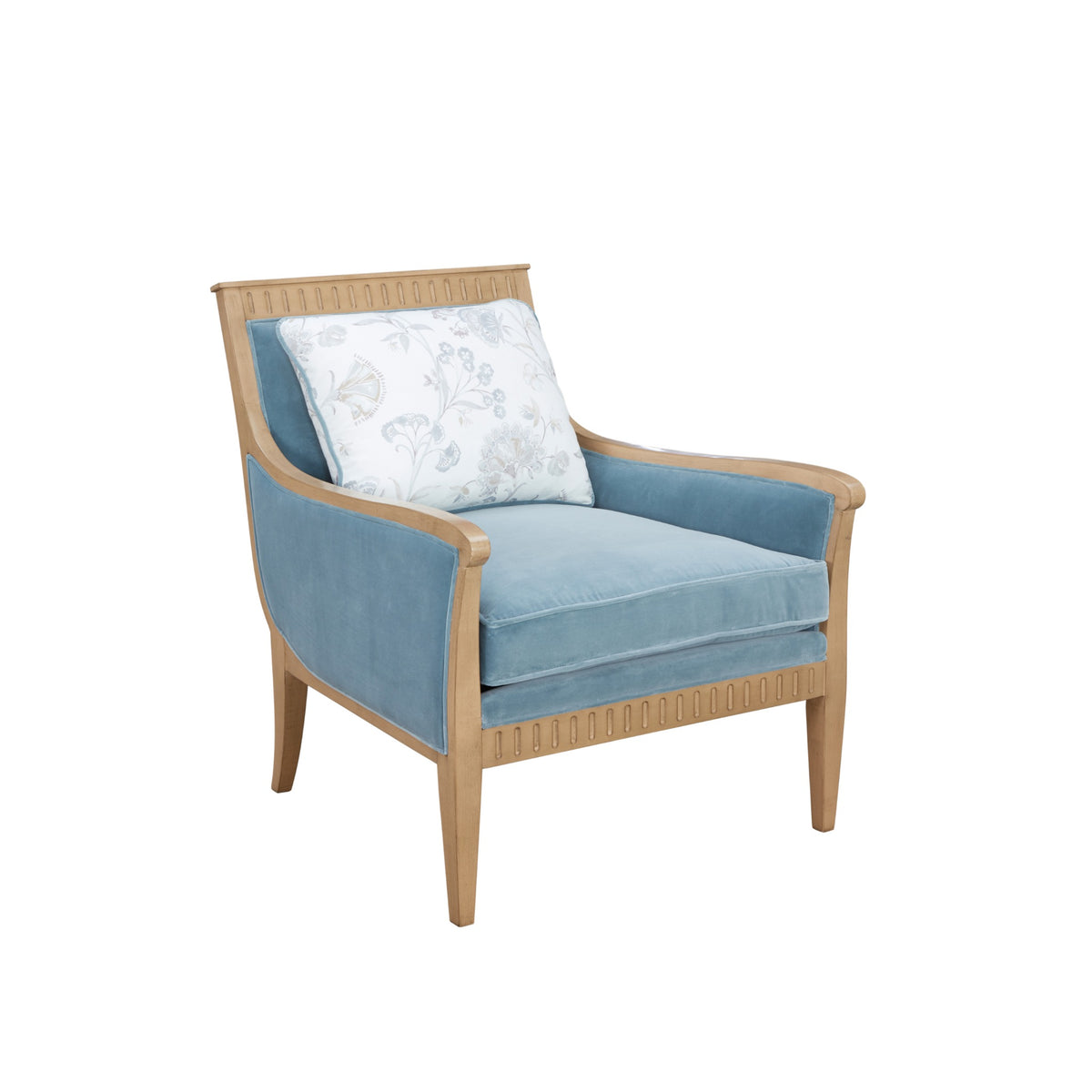 Monroe Pastel Blue Accent Chair