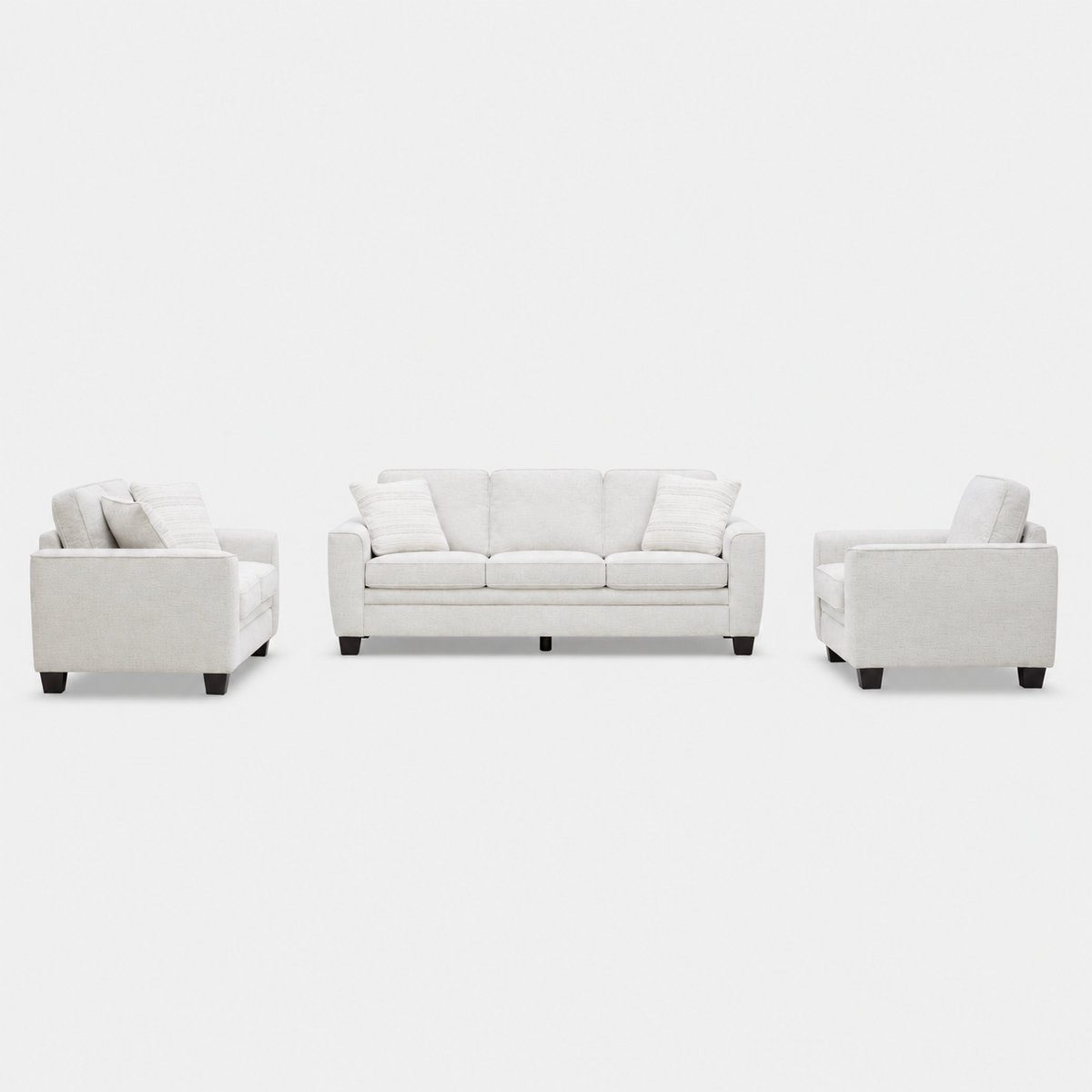 Elora Beige Living Room Set ( Sofa + Loveseat + Chair)