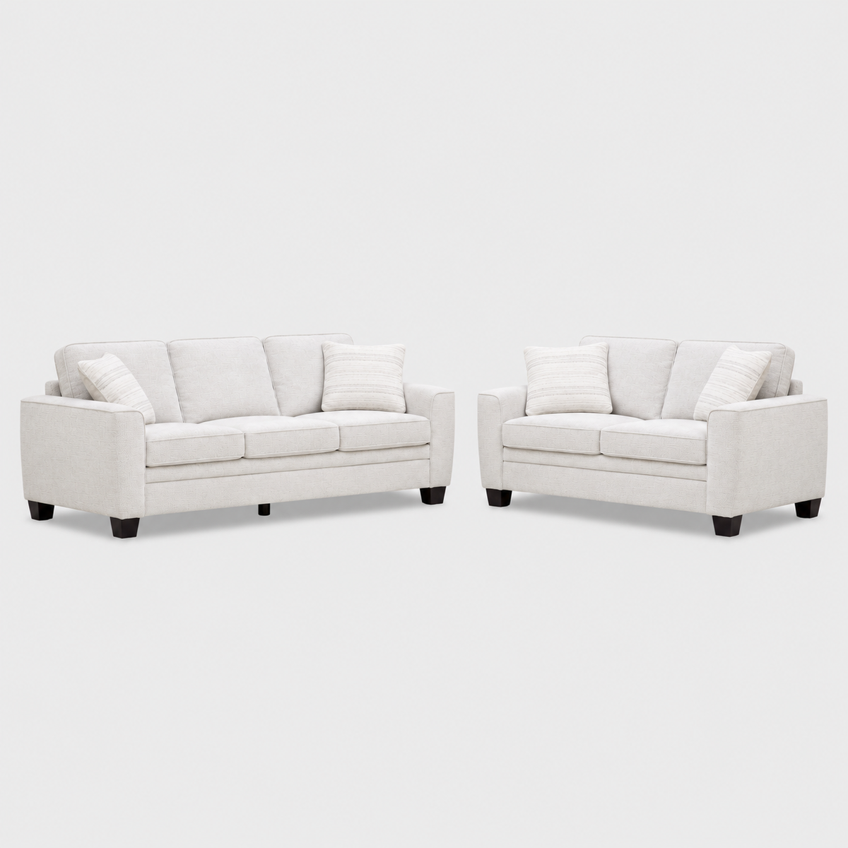 Elora Beige Living Room Set ( Sofa + Loveseat + Chair)