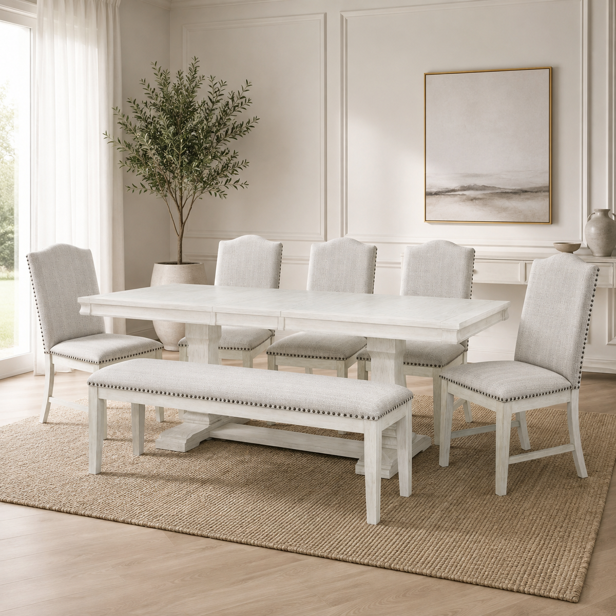 Hestigan Dining Set 8 Chairs