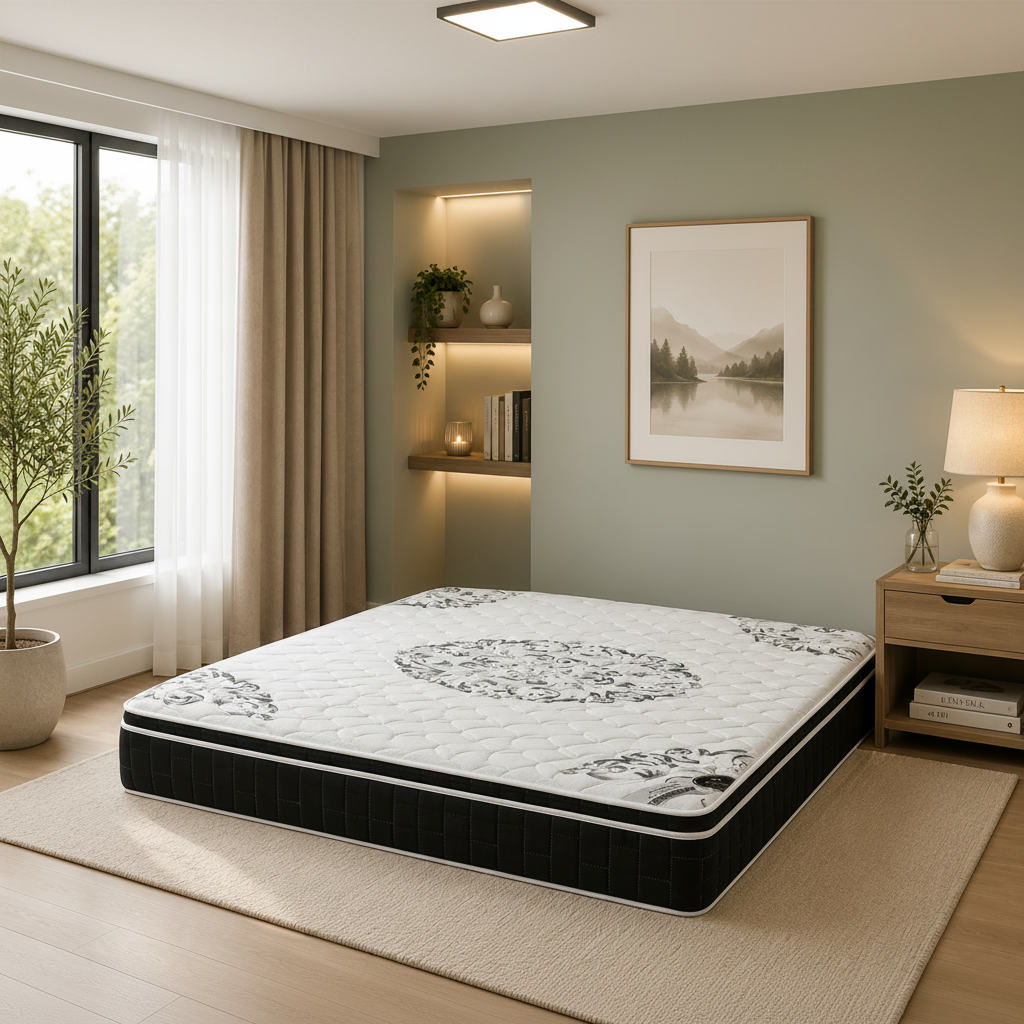 Black One Bed Mattress 16 Layers 200x120