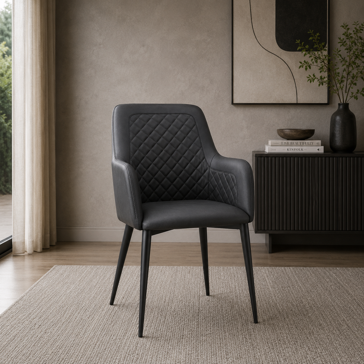 Cantata Dining Chair Black-M2