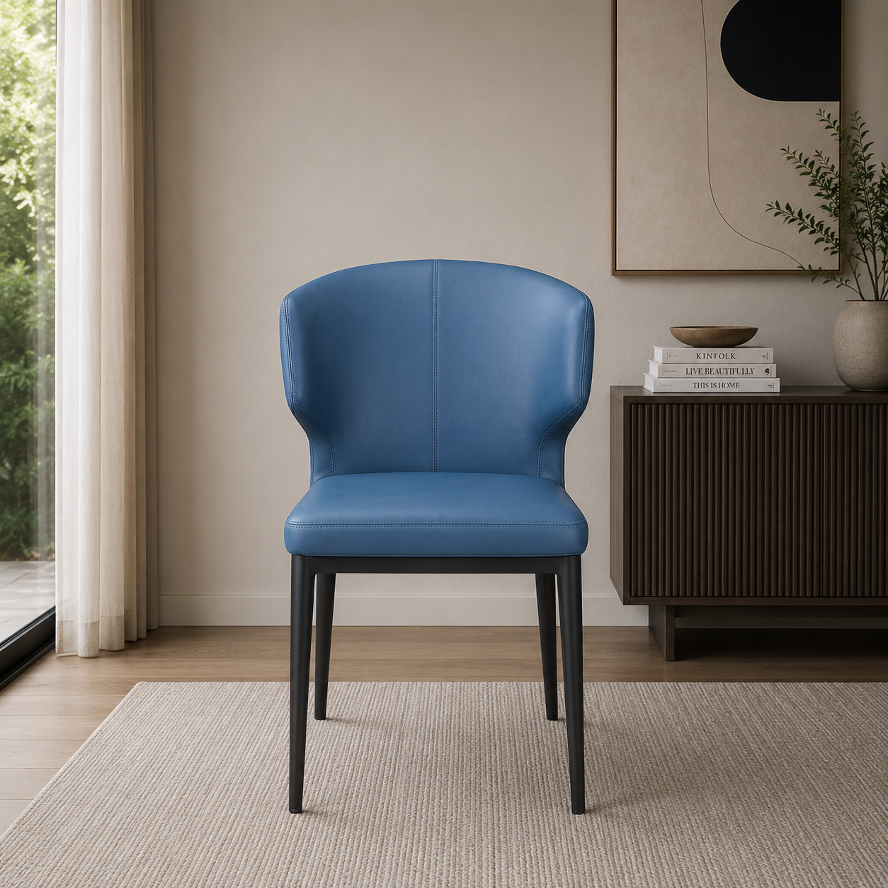 Delaney Side Chair Steel Blue-M2