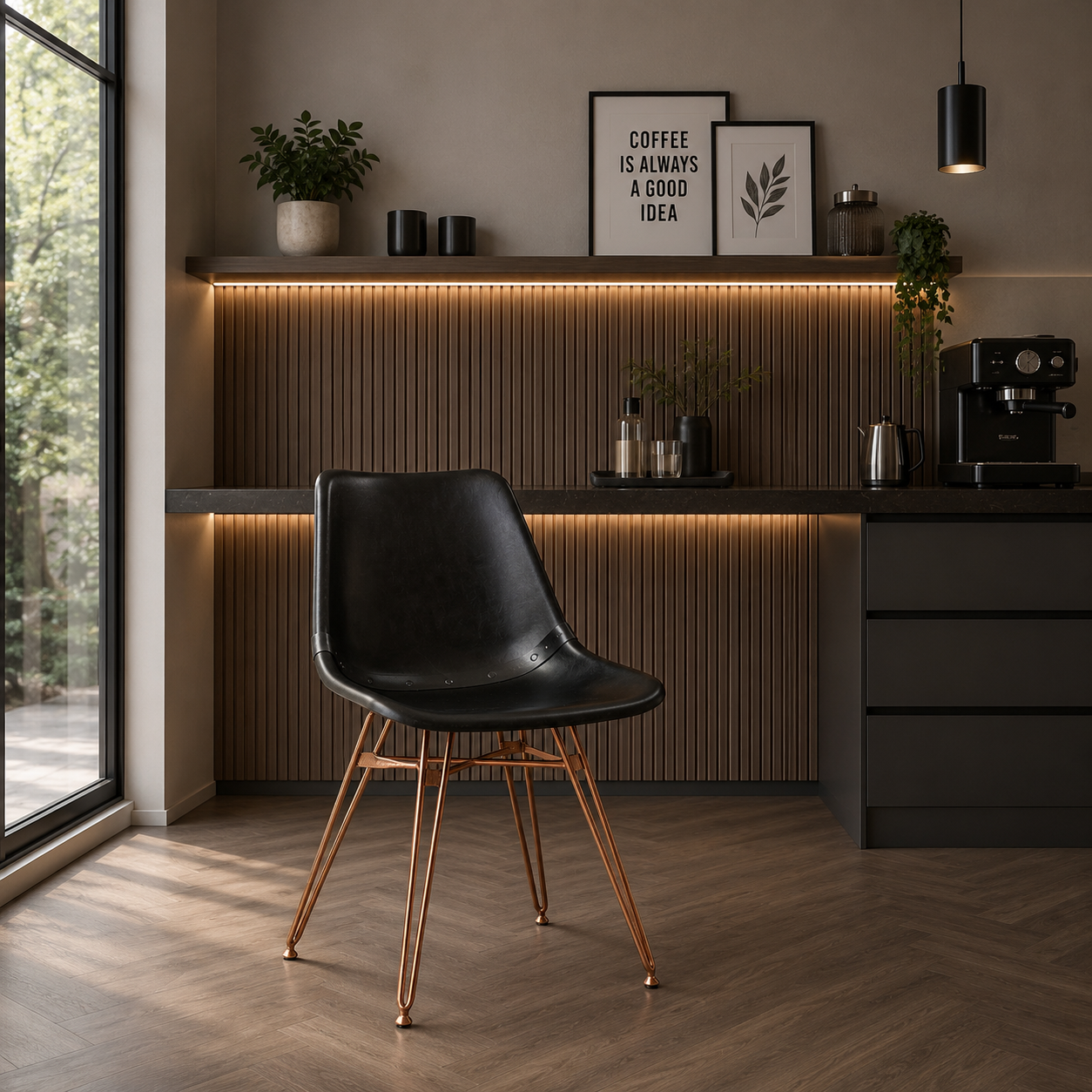 Omni Dining Chair Black-M2